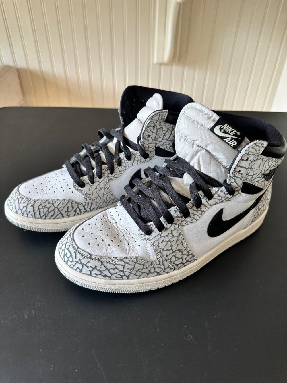 Nike Air Jordan 1 Retro High OG White Cement DZ5485-052 Men's Size 10.5